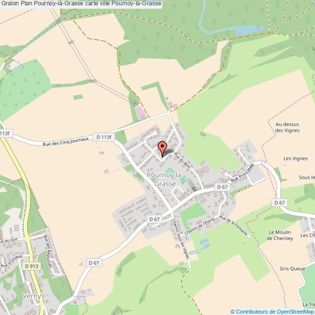 Plan PournoylaGrasse carte ville PournoylaGrasse
