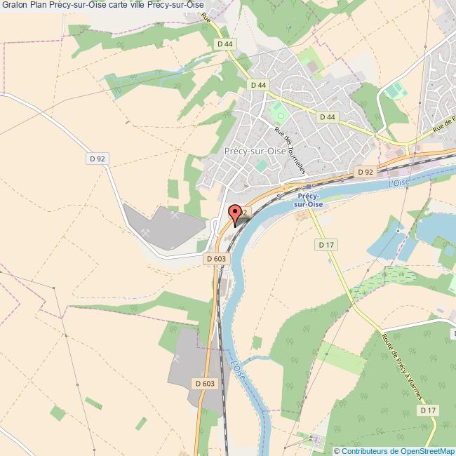 Plan PrécysurOise carte ville PrécysurOise