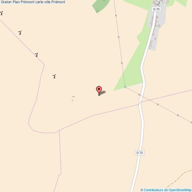 Plan Prémont carte ville Prémont