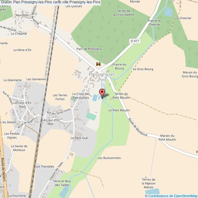 plan Pressigny-les-Pins