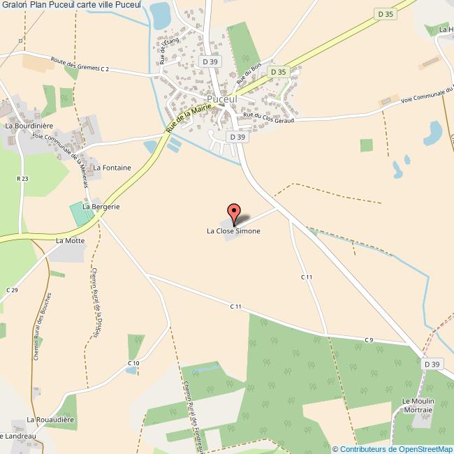 Plan Puceul carte ville Puceul