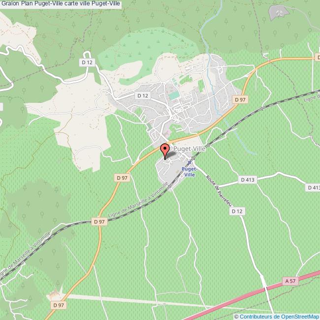 Plan PugetVille carte ville PugetVille