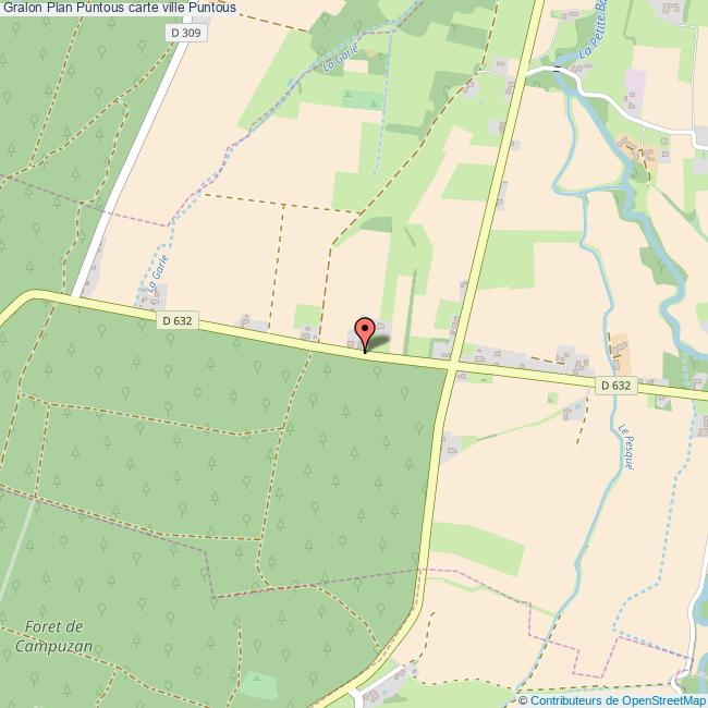 Plan Puntous carte ville Puntous