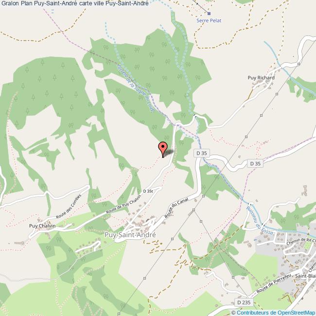 Plan PuySaintAndré carte ville PuySaintAndré