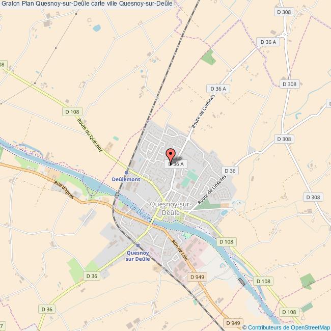 Plan QuesnoysurDeûle carte ville QuesnoysurDeûle