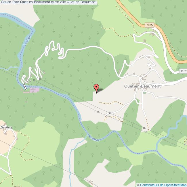 Plan QuetenBeaumont carte ville QuetenBeaumont