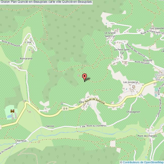 plan Quincié-en-Beaujolais