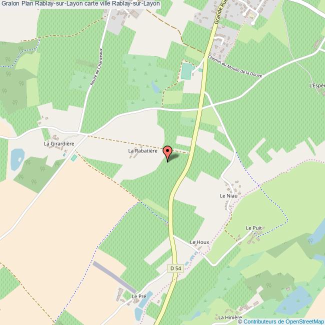 Plan RablaysurLayon carte ville RablaysurLayon