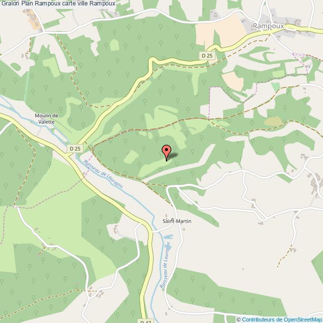 Plan Rampoux carte ville Rampoux