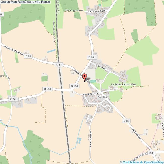 plan ville Rancé