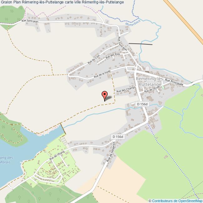 plan Rémering-lès-Puttelange