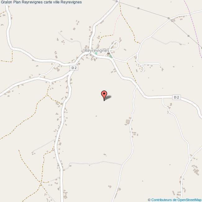Plan Reyrevignes carte ville Reyrevignes