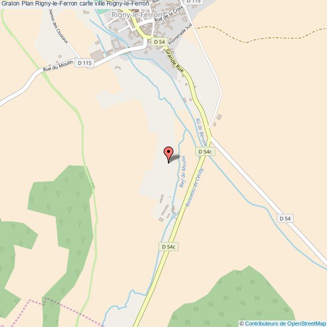 Plan RignyleFerron carte ville RignyleFerron