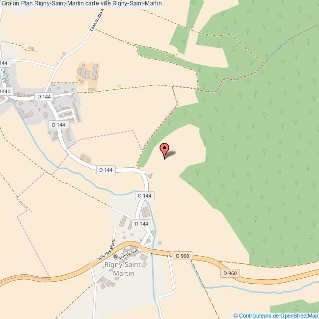 Plan RignySaintMartin carte ville RignySaintMartin