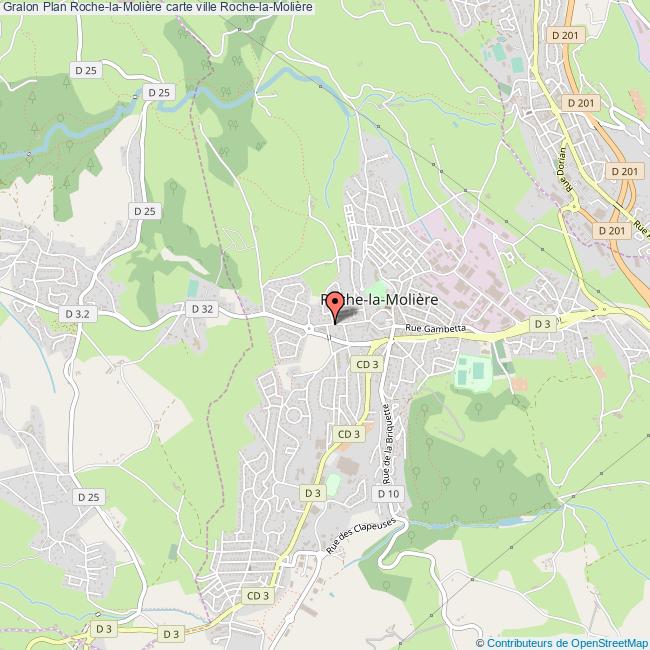 Plan RochelaMolière carte ville RochelaMolière