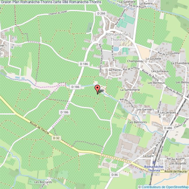plan Romanèche-Thorins