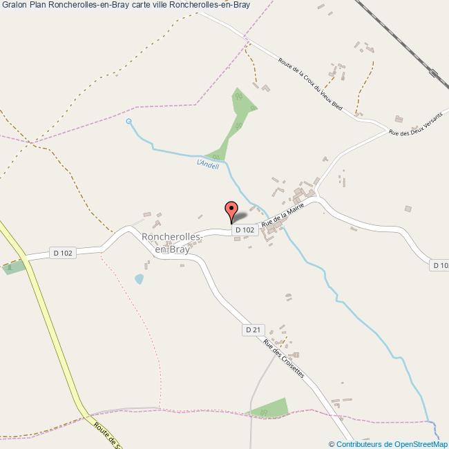 Plan RoncherollesenBray carte ville RoncherollesenBray