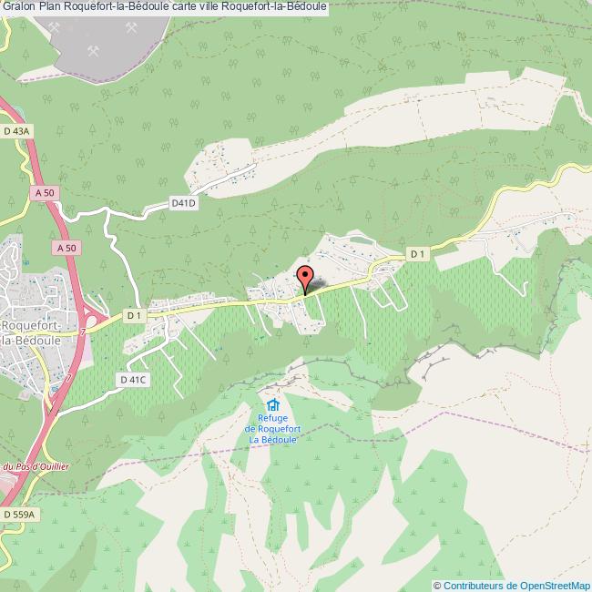 Plan RoquefortlaBédoule carte ville RoquefortlaBédoule