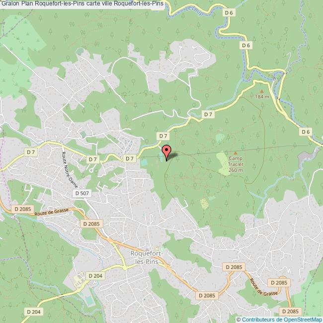Plan RoquefortlesPins carte ville RoquefortlesPins