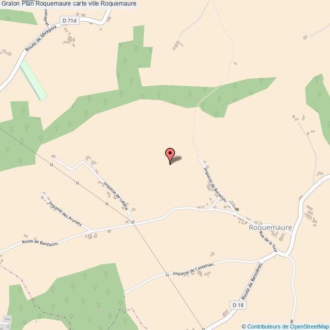 Plan Roquemaure carte ville Roquemaure