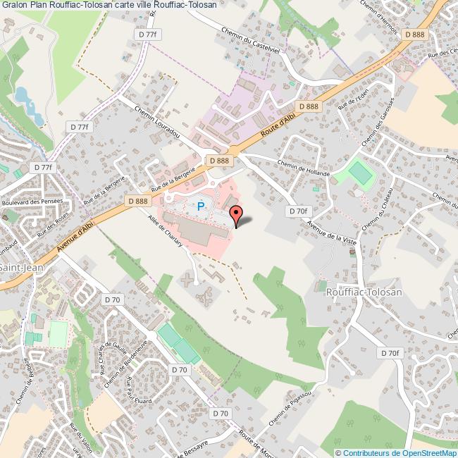 Plan RouffiacTolosan carte ville RouffiacTolosan