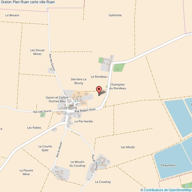 Plan Ruan carte ville Ruan