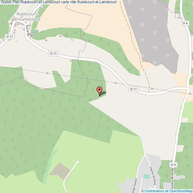 Plan RubécourtetLamécourt carte ville RubécourtetLamécourt