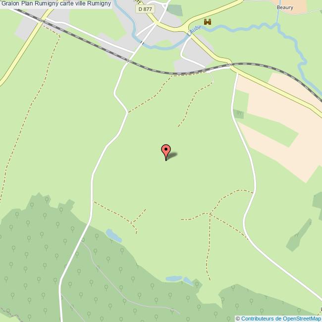 Plan Rumigny carte ville Rumigny