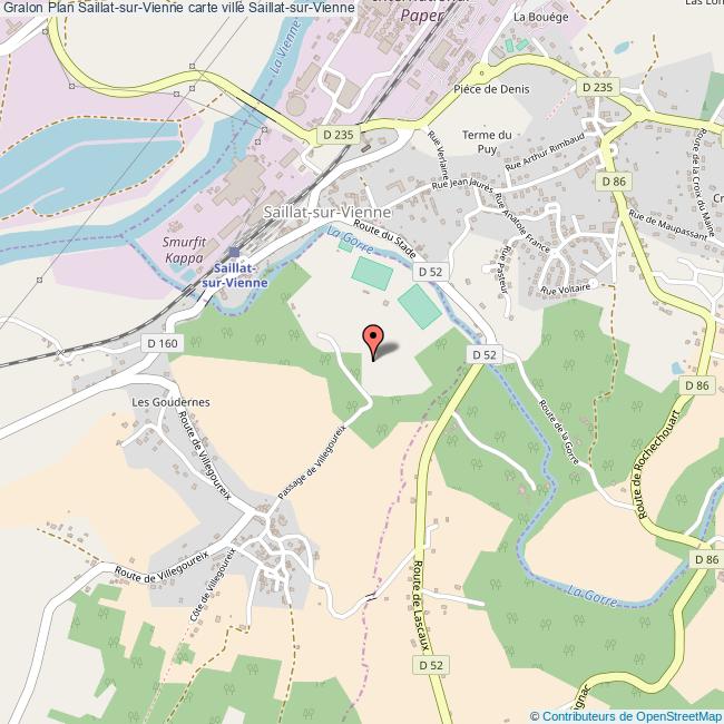 Plan SaillatsurVienne carte ville SaillatsurVienne