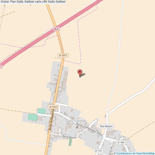 plan Sailly-Saillisel