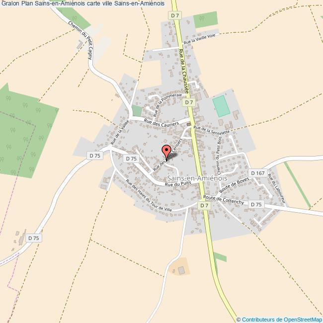 Plan SainsenAmiénois carte ville SainsenAmiénois