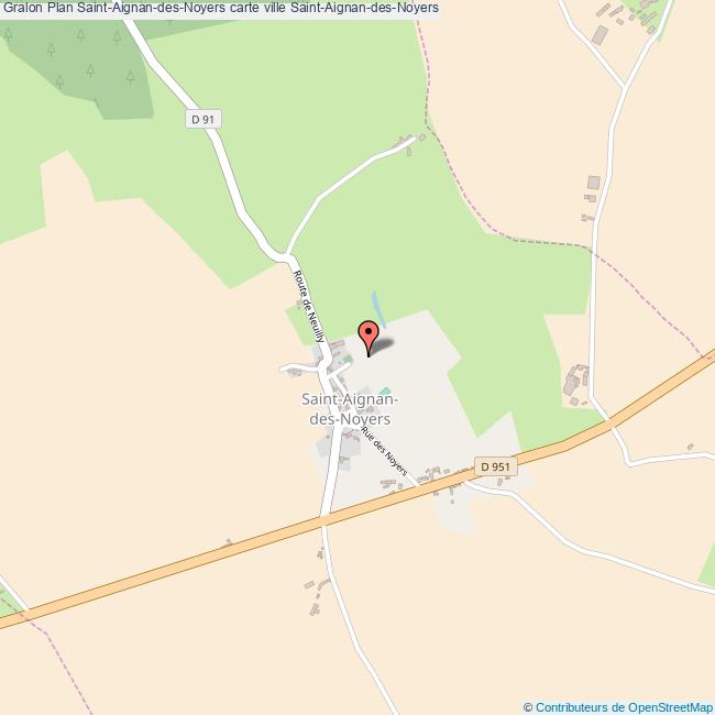 Plan SaintAignandesNoyers carte ville SaintAignandesNoyers