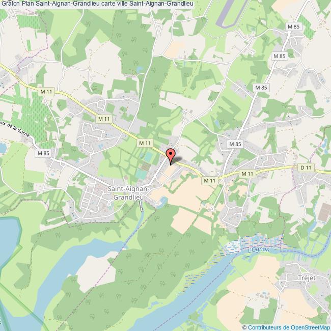 Plan SaintAignanGrandlieu carte ville SaintAignanGrandlieu