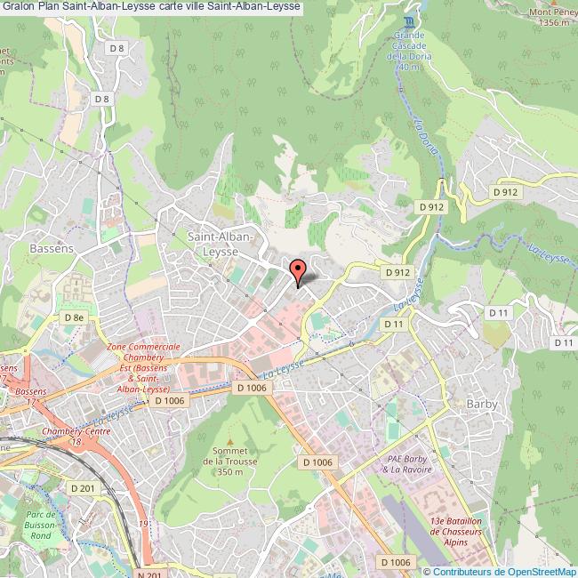 Plan SaintAlbanLeysse carte ville SaintAlbanLeysse