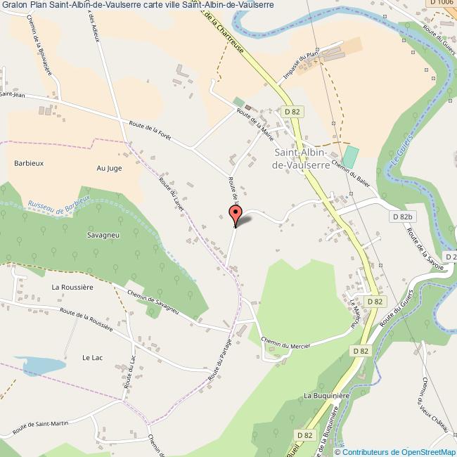plan Saint-Albin-de-Vaulserre