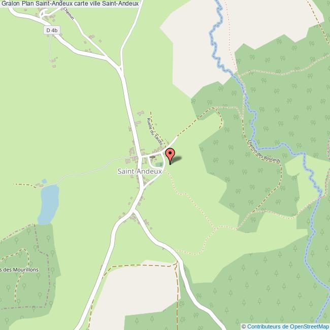 Plan SaintAndeux carte ville SaintAndeux