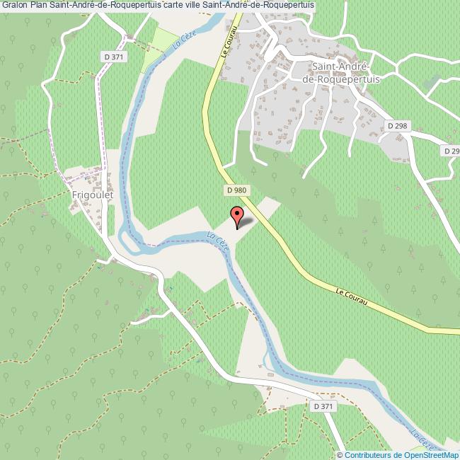 Plan SaintAndrédeRoquepertuis carte ville SaintAndrédeRoquepertuis