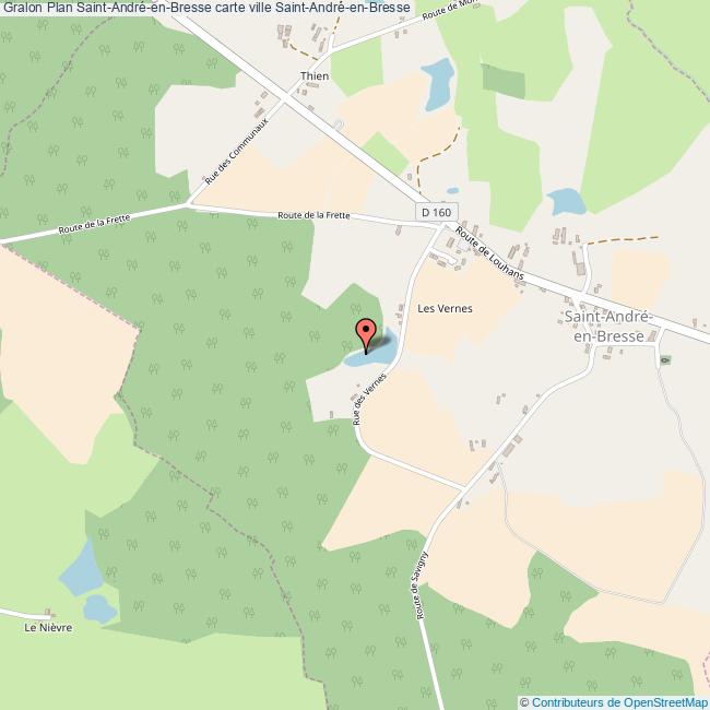 Plan SaintAndréenBresse carte ville SaintAndréenBresse