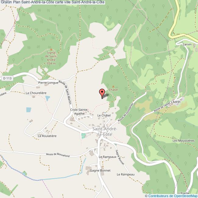 plan Saint-André-la-Côte