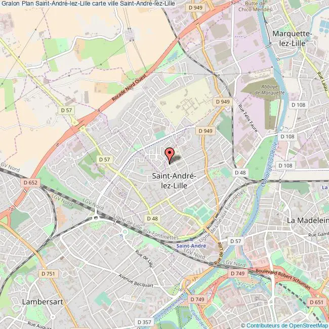 plan ville Saint-André-lez-Lille