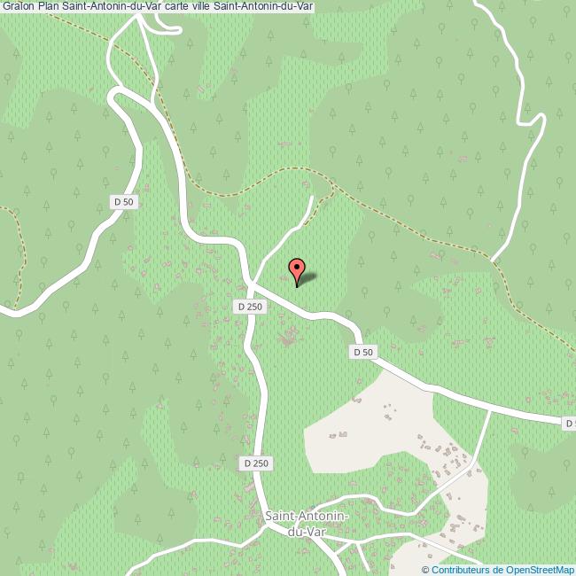 Plan SaintAntoninduVar carte ville SaintAntoninduVar