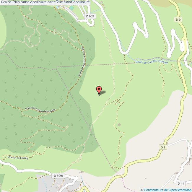 Plan SaintApollinaire carte ville SaintApollinaire