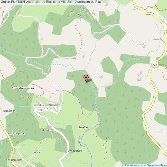 Plan SaintApollinairedeRias carte ville SaintApollinairedeRias