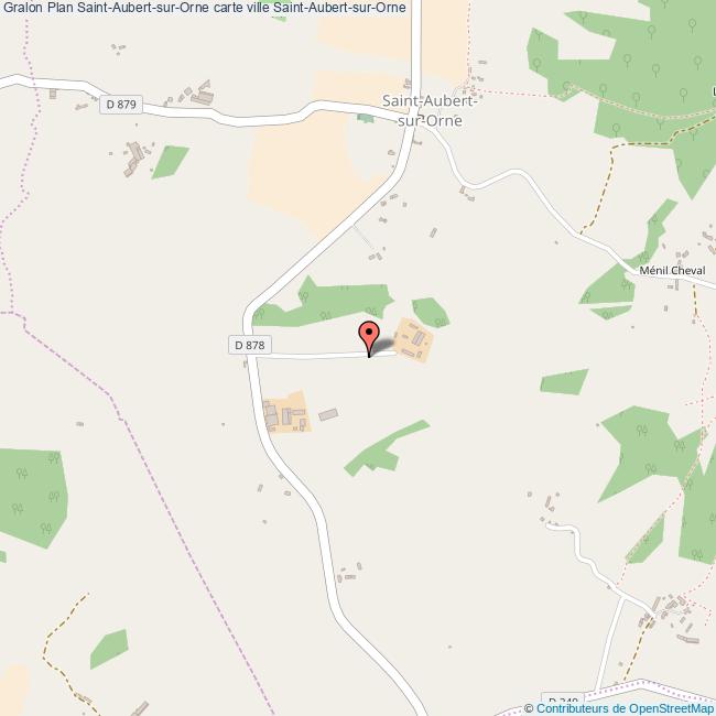 Plan SaintAubertsurOrne carte ville SaintAubertsurOrne