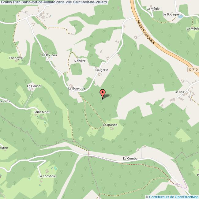 Plan SaintAvitdeVialard carte ville SaintAvitdeVialard