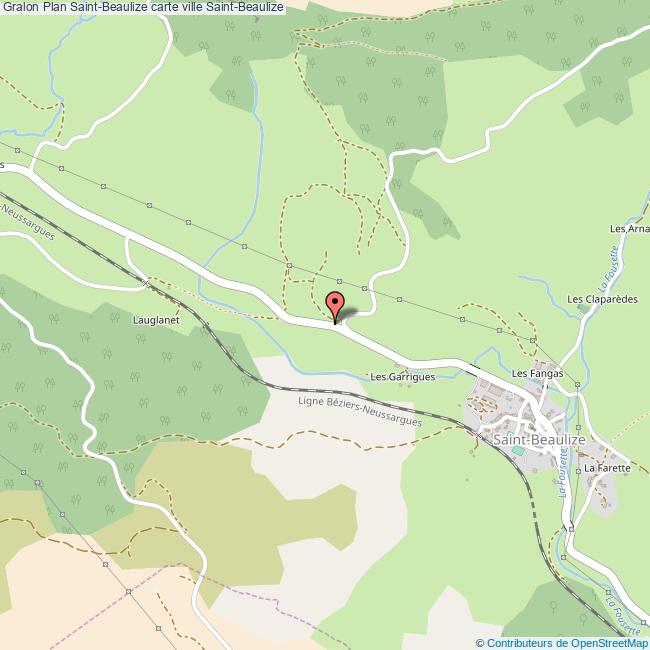 Plan SaintBeaulize carte ville SaintBeaulize