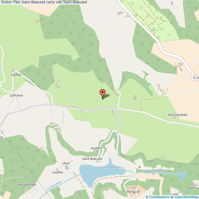 Plan SaintBeauzeil carte ville SaintBeauzeil