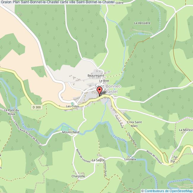 plan Saint-Bonnet-le-Chastel