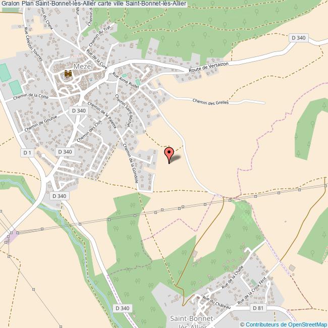 plan Saint-Bonnet-lès-Allier