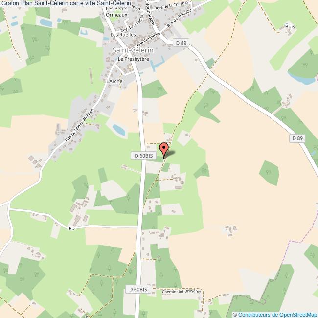 Plan SaintCélerin carte ville SaintCélerin